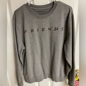 EUC “ FRIENDS” GRAY SWEATSHIRT WOMEN’S LARGE